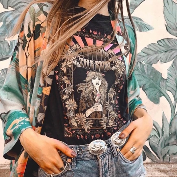 Spell Follow The Sun T-shirt Dress Size Large BNWT - Picture 9 of 10